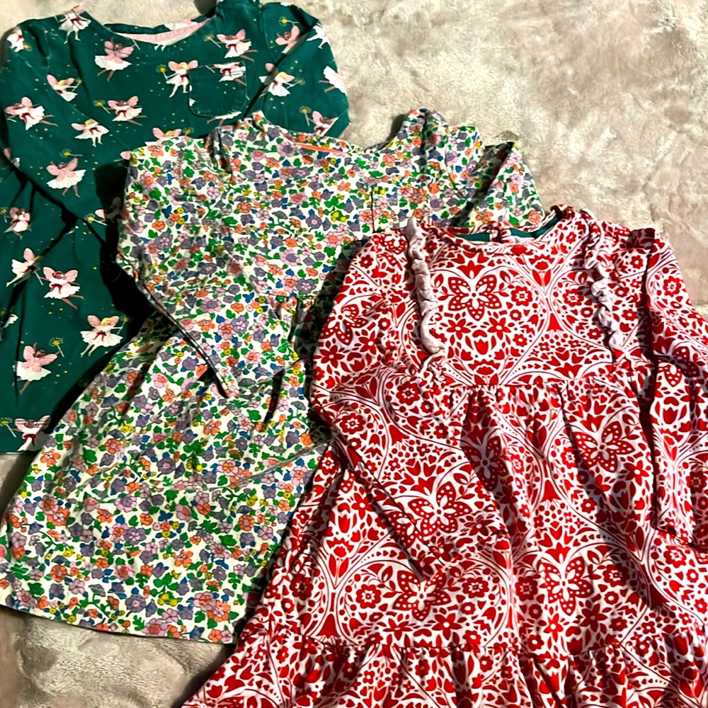 3 Mini Boden Floral Dress 2-3y